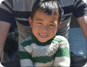 A child in Mikwakhola